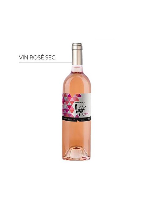 Vin rosé sec Domaine de Laxé en conversion bio, IGP Côtés de Gascogne