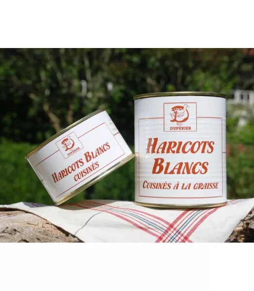 Haricots Blancs cuisinés à la Graisse de Canard