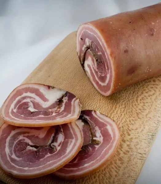 Ventrêche roulée de porc fermier