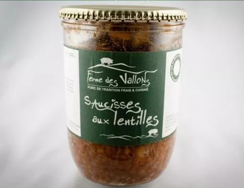 Saucisses aux Lentilles